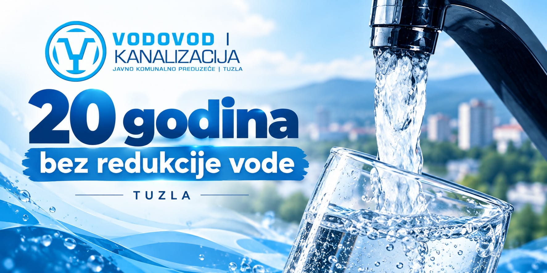 Tuzla obilježava 20 godina bez redukcije vode