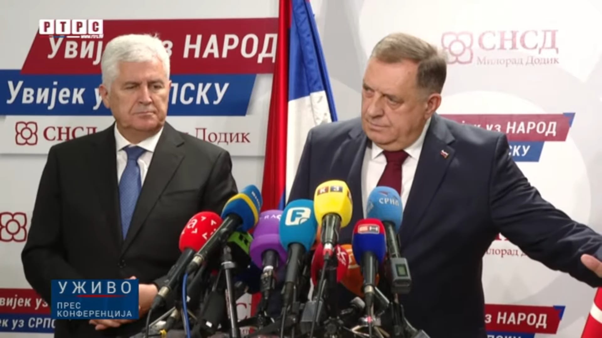 Foto: RTRS Dodik i Covic