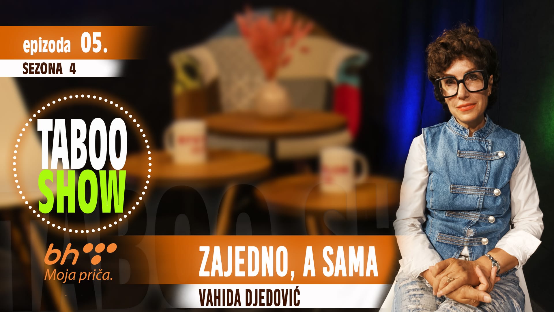 TABOO SHOW YT (5) četvrta sezona epizoda pet Usamljenost u vezi tema je pete epizode Taboo Showa. Vahida Djedović govori zašto partneri postaju stranci i može li se bliskost vratiti.