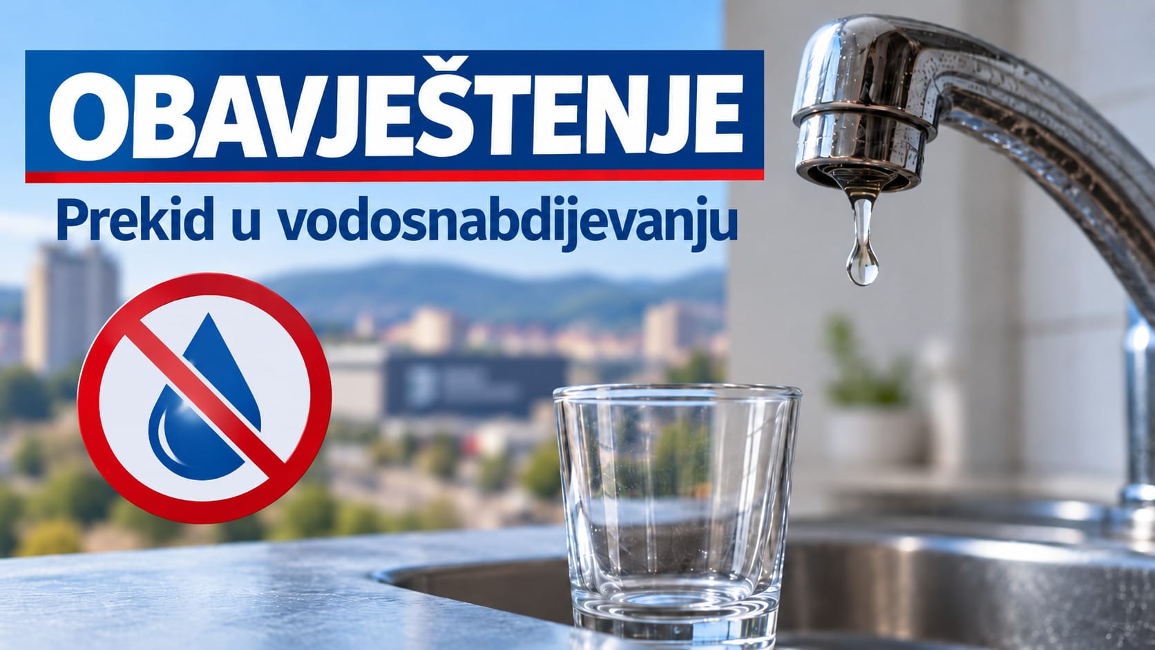 Više tuzlanskih ulica sutra bez vode zbog sanacije cjevovoda