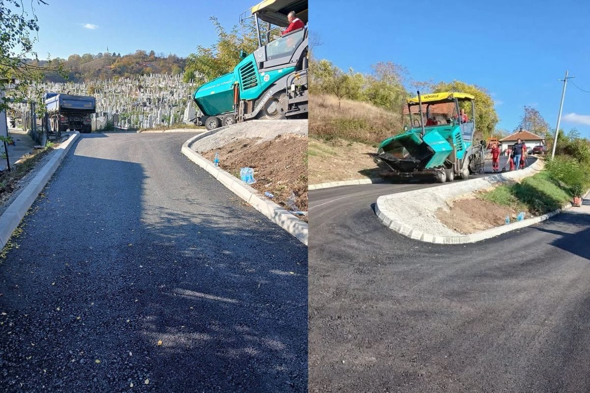 Nastavljeno asfaltiranje ulice Borić u Tuzli, za radove izdvojeno više od 209 hiljada KM
