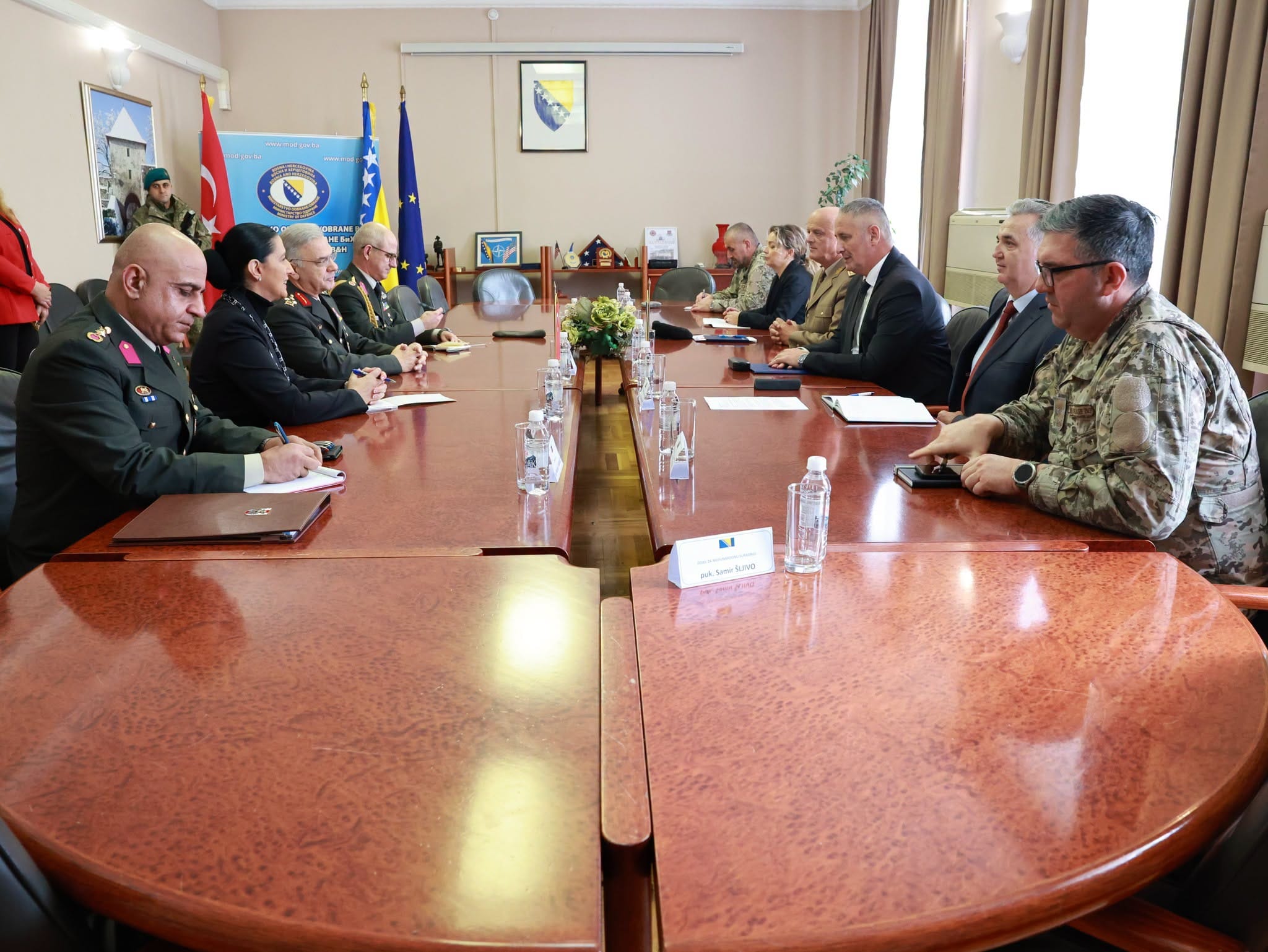turska delegacija osbih Oružane snage BiH: Razgovori s turskom delegacijom