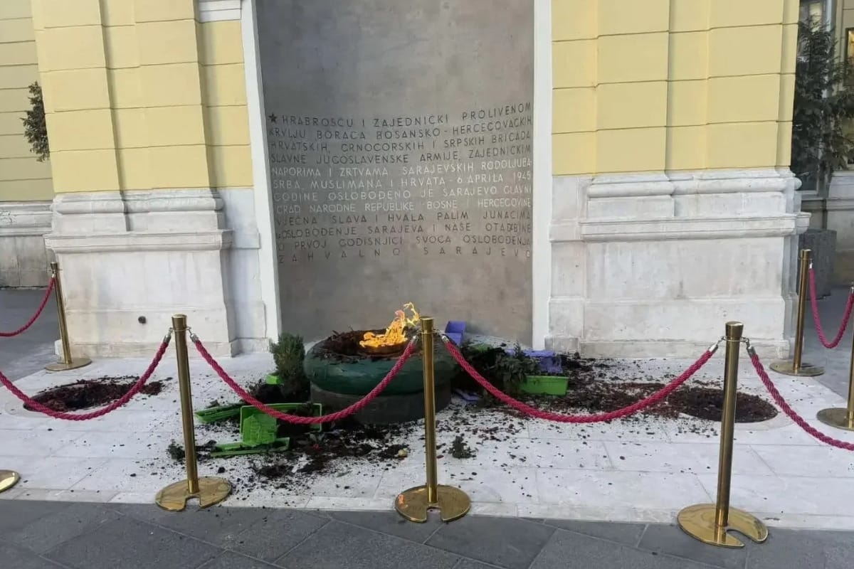 vječna vatra SABNOR osudio vandalizam nad Vječnom vatrom u Sarajevu